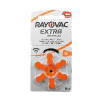 باتری سمعک شماره 13 ریواک بسته 6 عددی مدل Rayovac-13