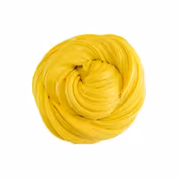 اسلایم خامه ای رنگ زرد ظرف 310 گرمی پر قلنج و کشسانی بالا