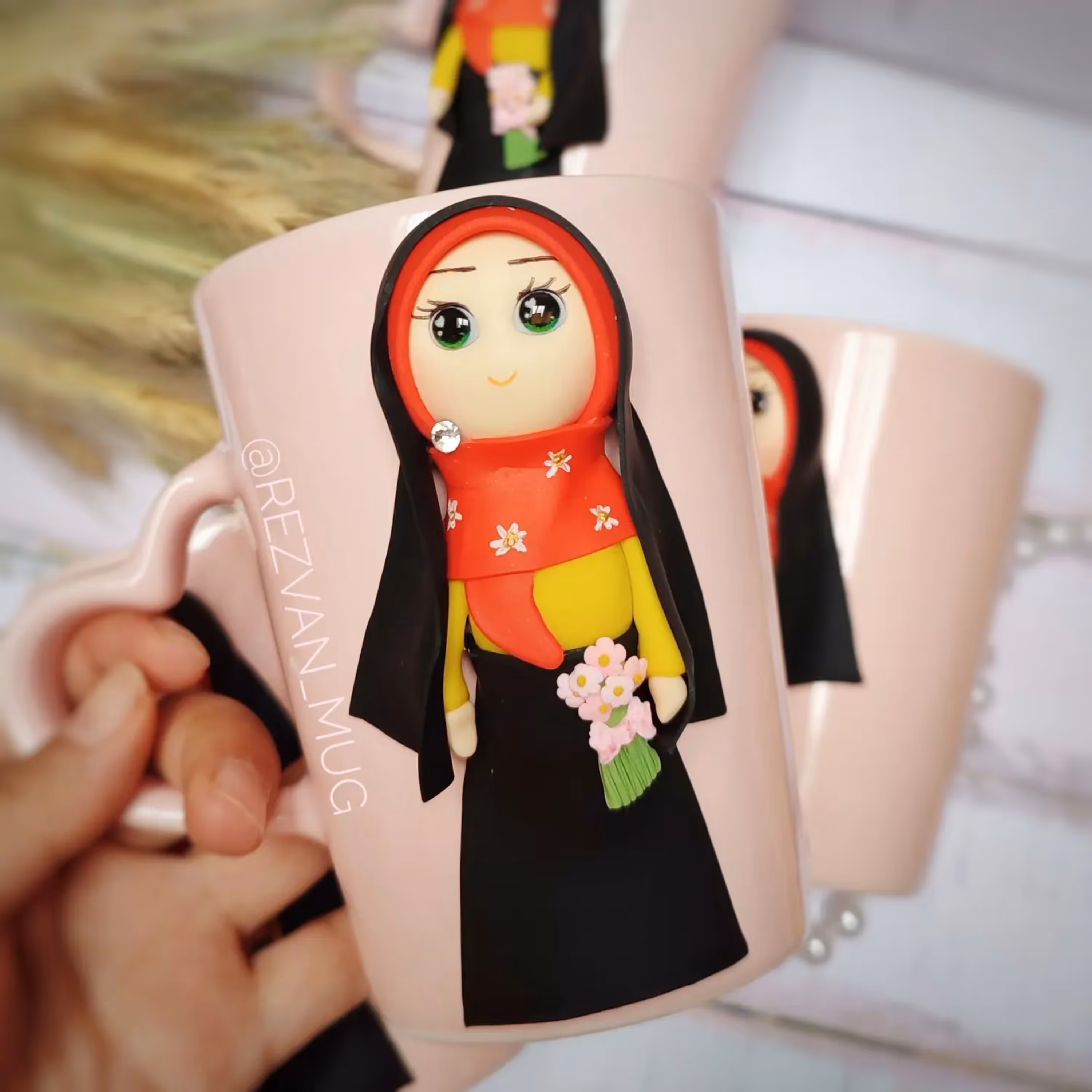 ماگ عروسکی محجبه