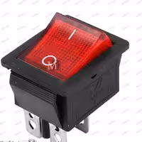 کلید راکر 0 و 1  چراغ دار بسته 100 عددی