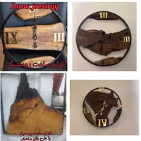انواع ساعت رومیزی و دیواری  طرح روستیک 