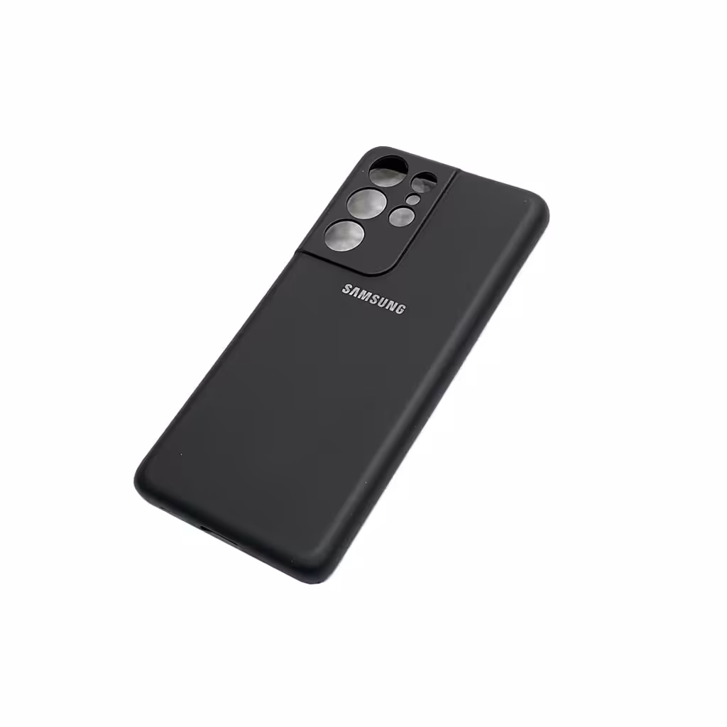 قاب گوشی موبایل سامسونگ s21 ultra-کاور s21 اولترا طرح سیلیکن داخل نمد