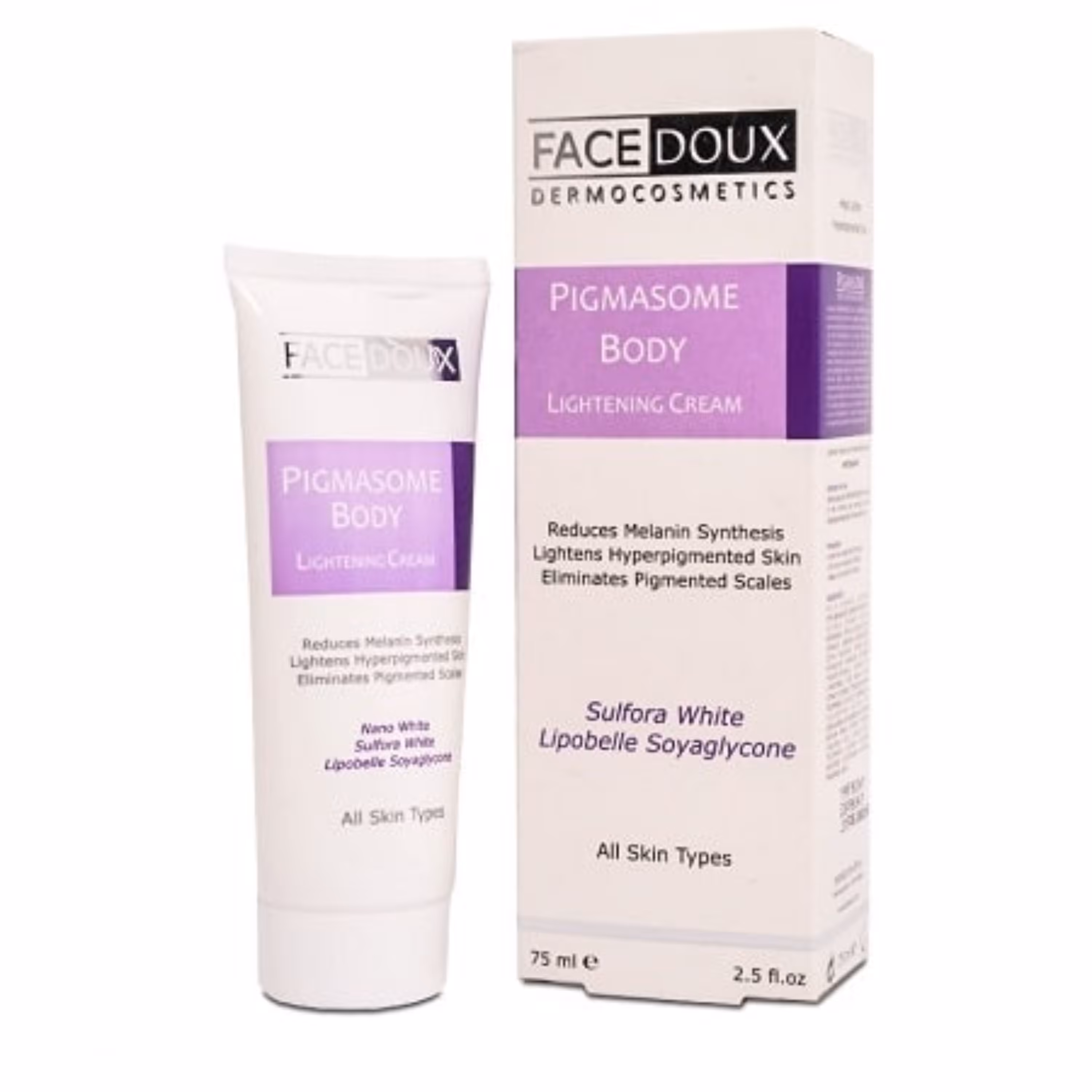 کرم روشن کننده فیس دوکس مدل Pigmasome Body حجم 75 میلی لیتر