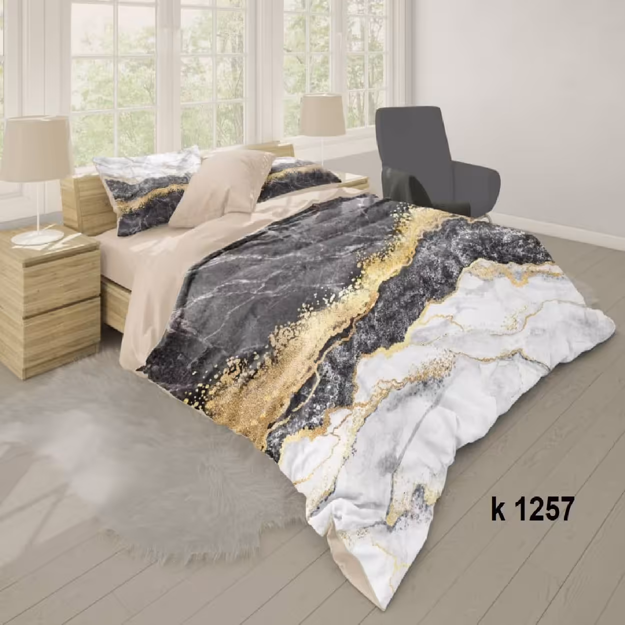 سرویس روتختی ترک إو turkev کد K-1257 دونفره 6 تکه