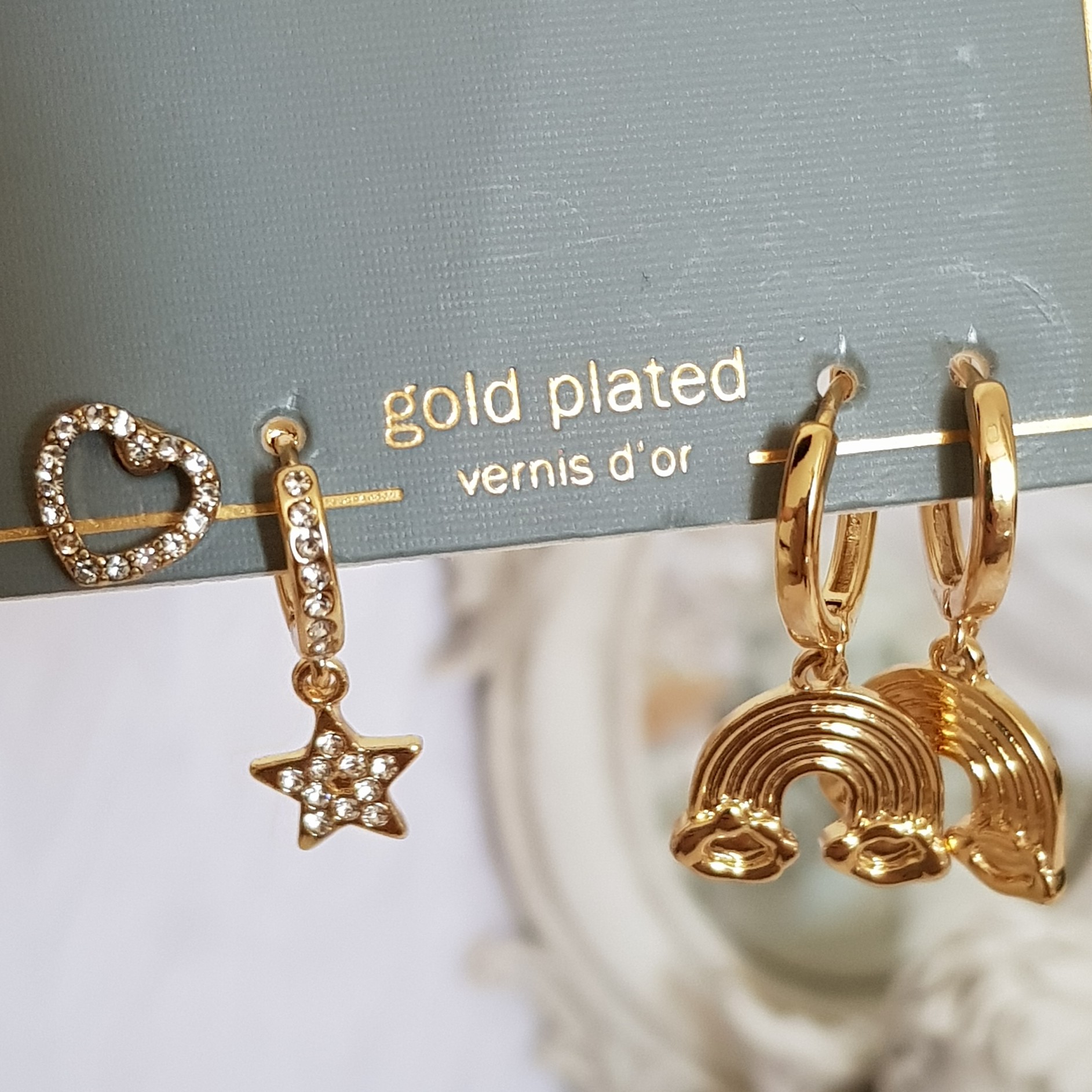  پک گوشواره روکش طلا از شرکت آلمانی beeline  کد 136