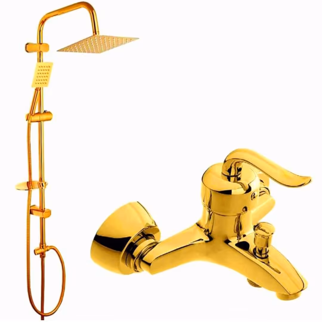دوش و شیر حمام قاجاری طلایی