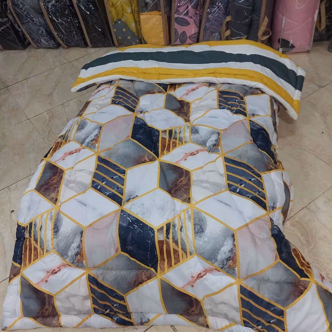 روتختی یک ونیم نفره یا 120ماربل جدید هندسی میکرو پلاس الیاف 350گرمی ویرجین