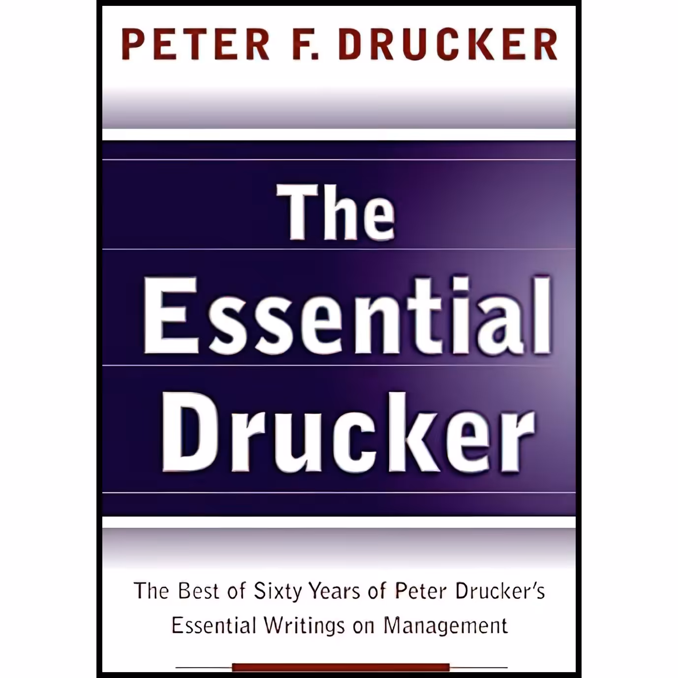 کتاب زبان اصلی Essential Drucker The اثر Peter F Drucker انتشارات HarperPB