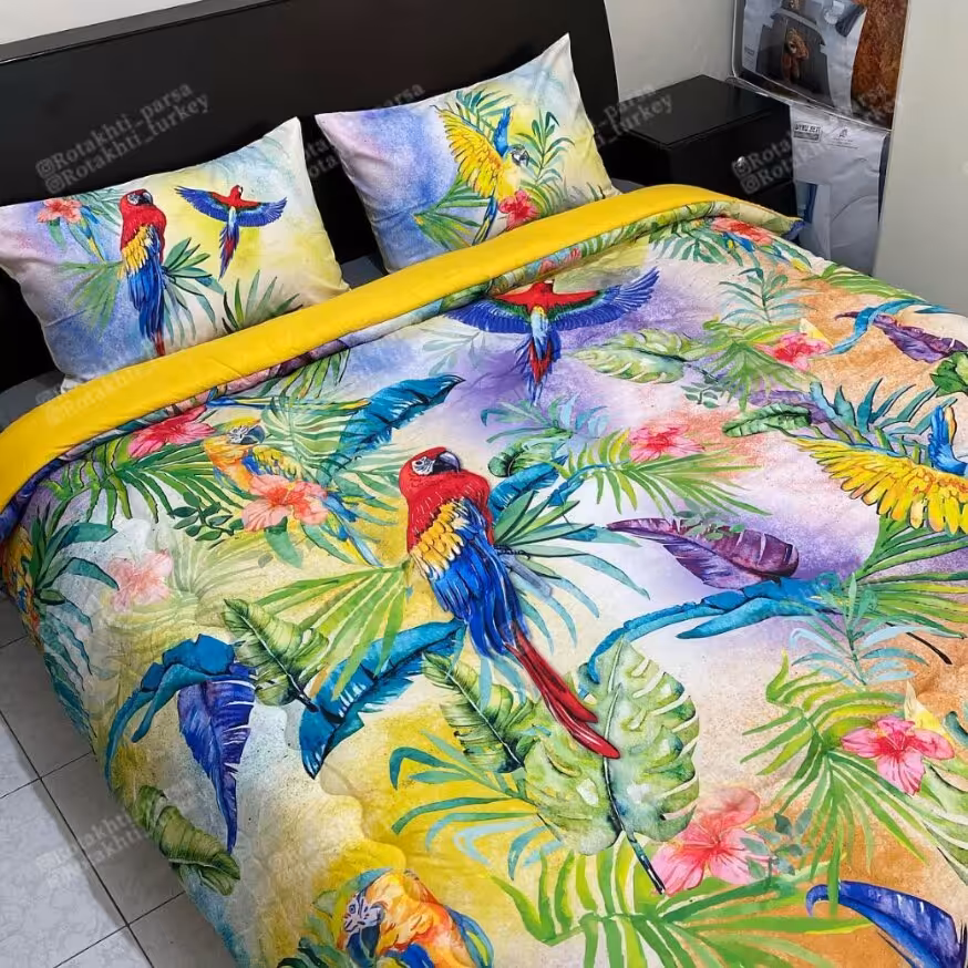 سرویس روتختی تک نفره طرح طوطی برند ترکسان