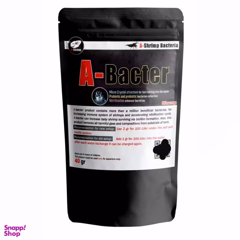افزودنی آب میگو ای شریمپ مدل A-Bacter حجم 40 گرم