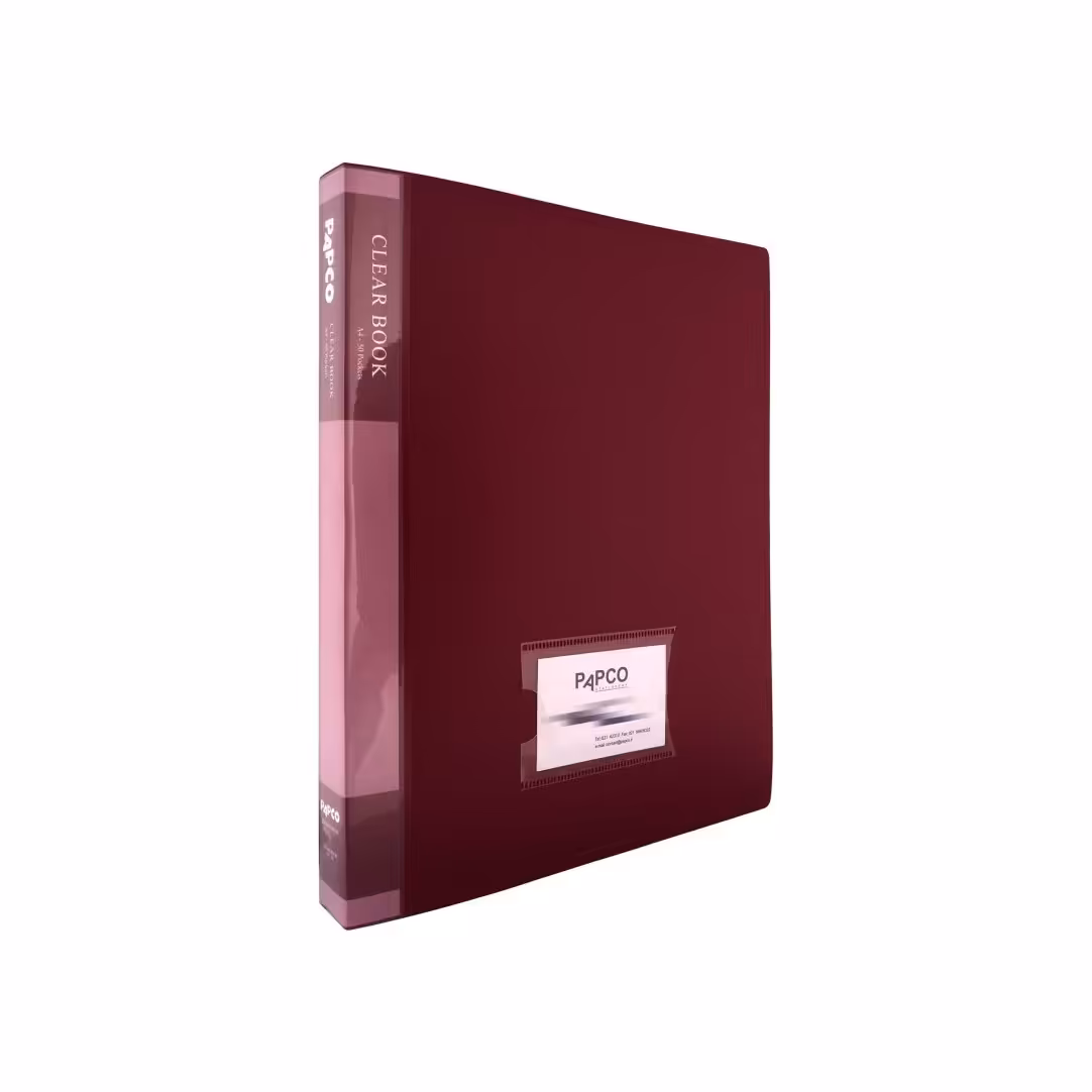 کلیر بوک 50 برگ پاپکو - قفل فلزی - A4-50