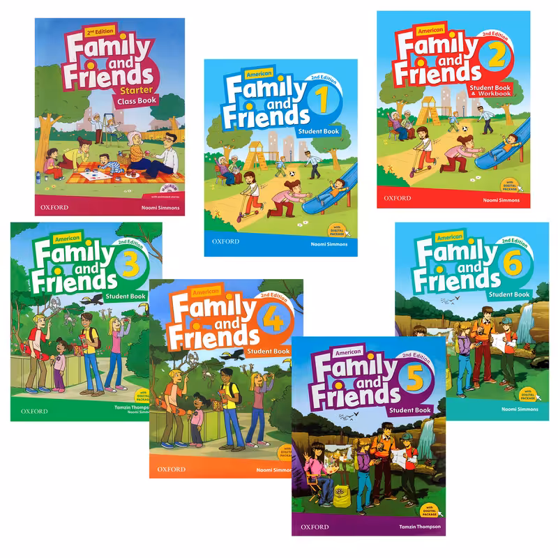 کتاب American Family and Friends 2nd اثر Naomi Simmons انتشارات هدف نوین 7 جلدی