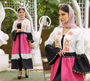 مانتو دخترانه اسکاچی مدل سنتی