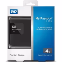 هارد اکسترنال وسترن دیجیتال مدل پاسپورت آلترا پریمیوم 4 ترابایت