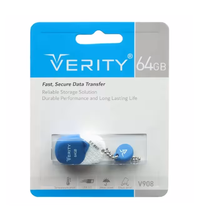 فلش مموری وریتی مدل V908 ظرفیت 64 گیگابایت آبی