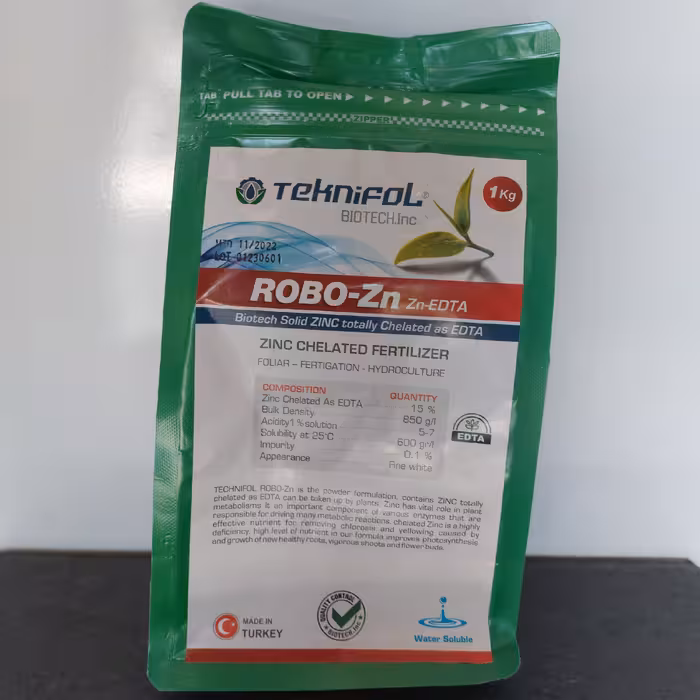 کود کلات روی 15 درصد ترکیه ای مخصوص محلول پاشی بسته بندی یک کیلوگرمی