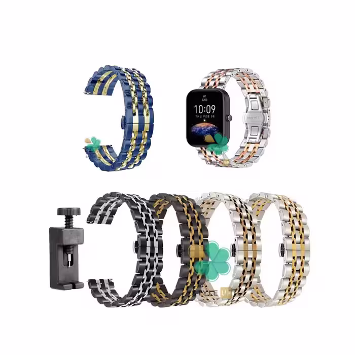 بند استیل ساعت شیائومی Amazfit Bip 3 Pro مدل Rolex