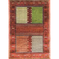 فرش دست بافت  دورو  تمام ابریشم 115-173