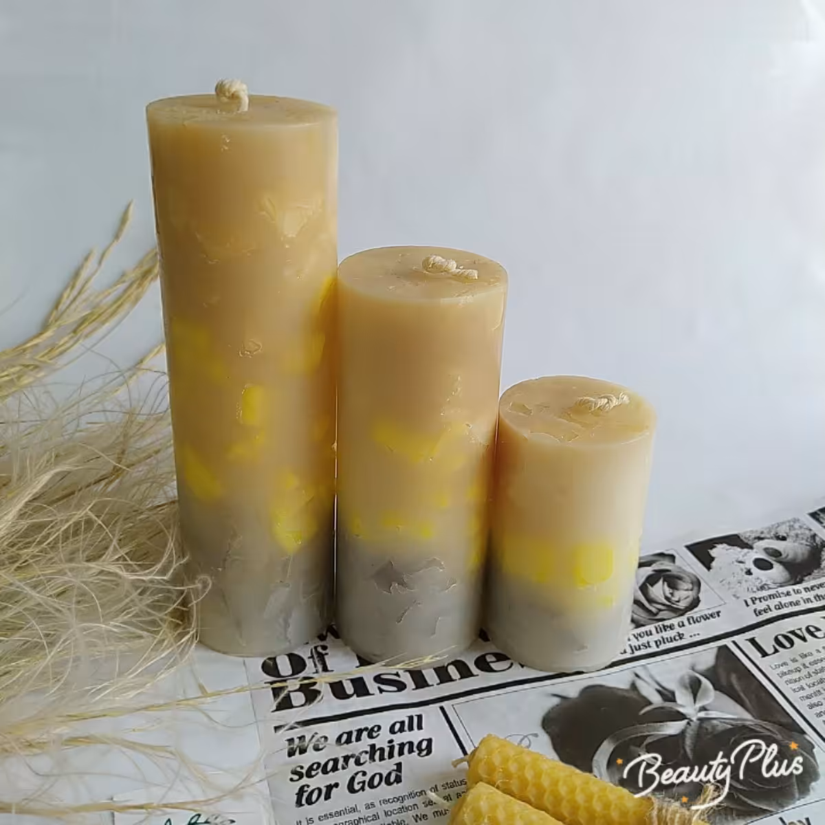 شمع جذاب مدل خرده شیشه