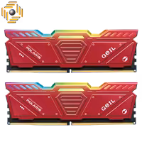 رم دسکتاپ DDR5 دو کاناله 4800 مگاهرتز CL40 گیل مدل POLARIS RGB RED ظرفیت 32 گیگابایت