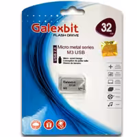 فلش 32 گیگ MICRO METAL M3 USB2 GALEXBIT گارانتی تلاش و مادام