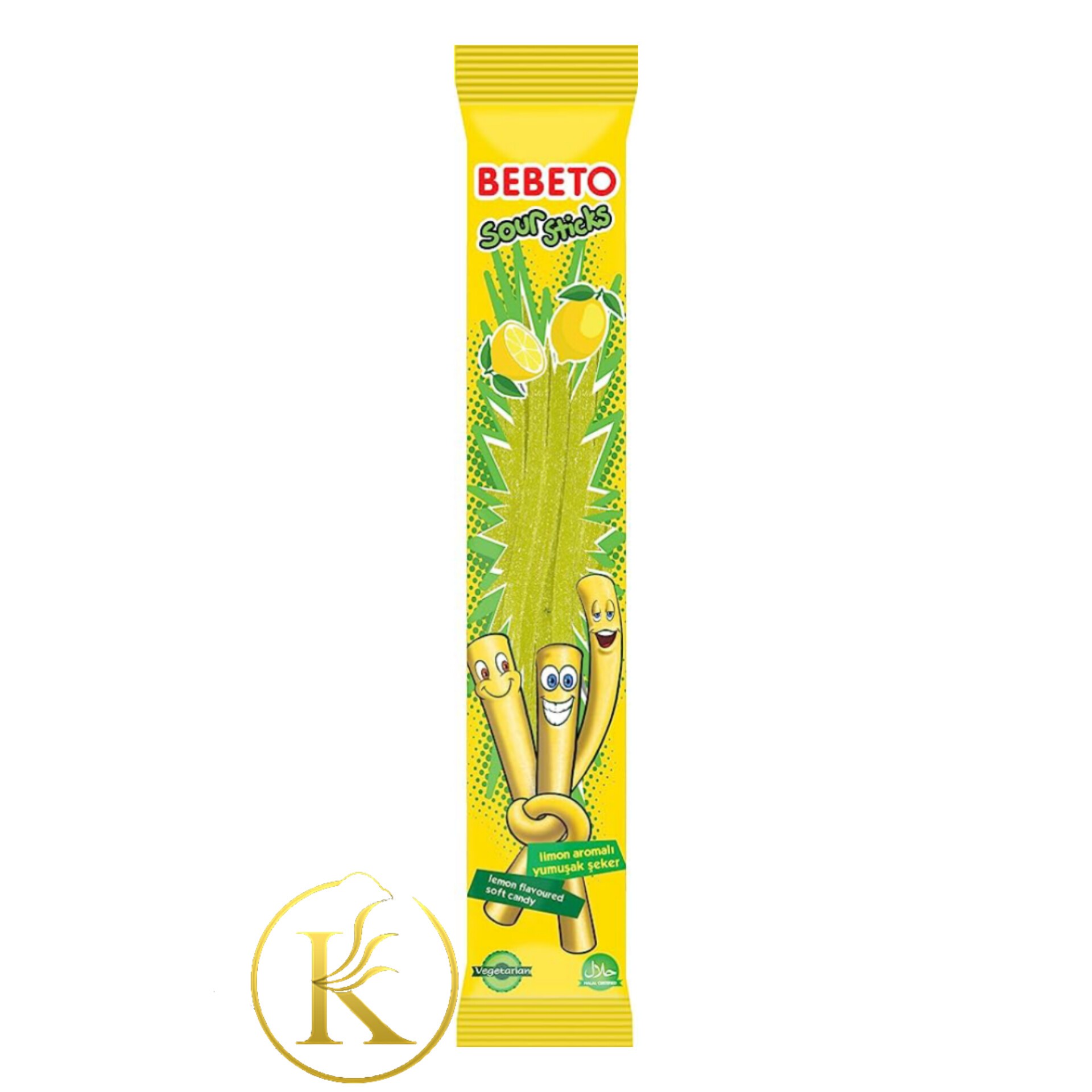 پاستیل ترش شکری ببتو با طعم لیمو 30 گرم bebeto