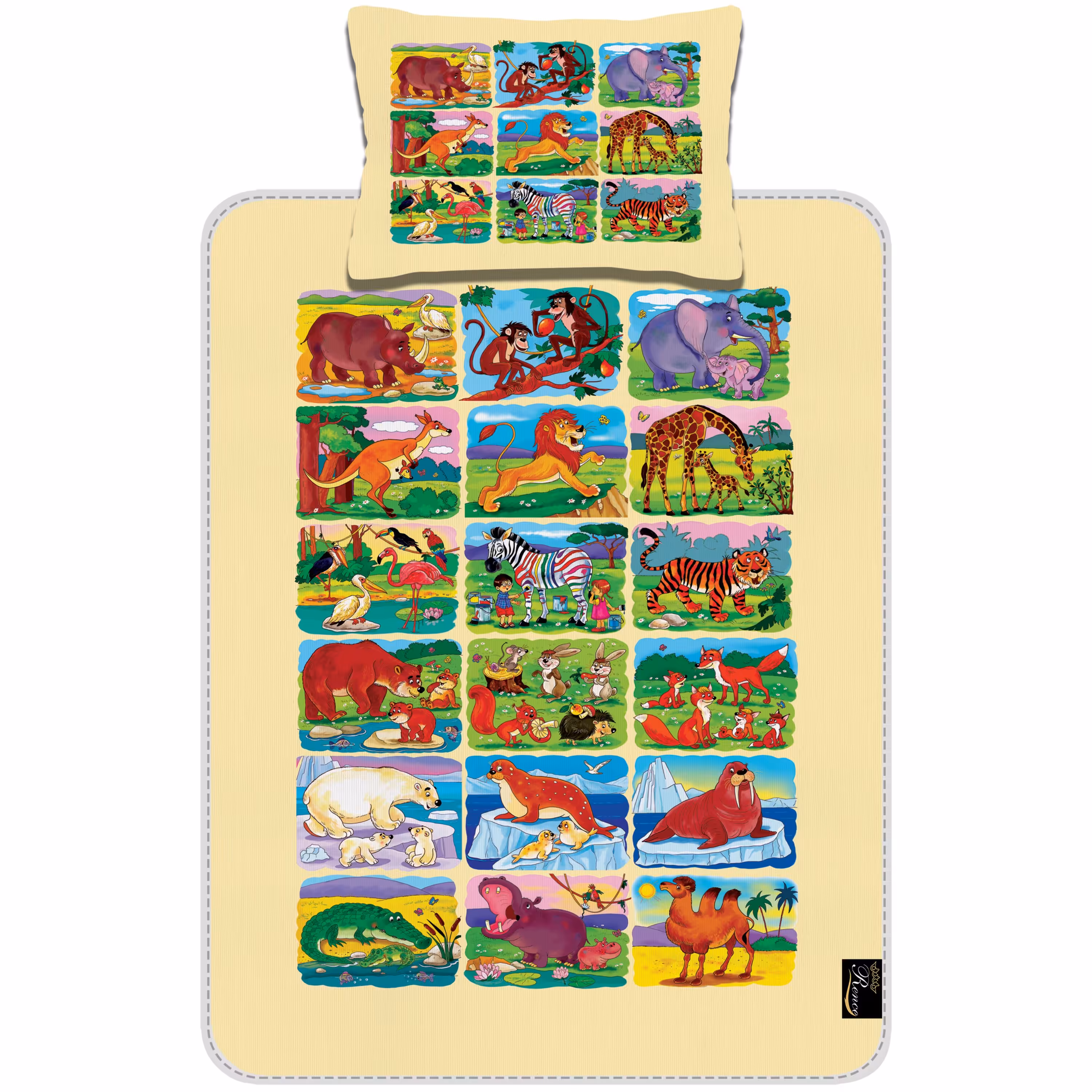 تشک چهار لایه ضد آب تعویض نوزاد سایز 55 در 75 مدل E2-610 شرکت رنس