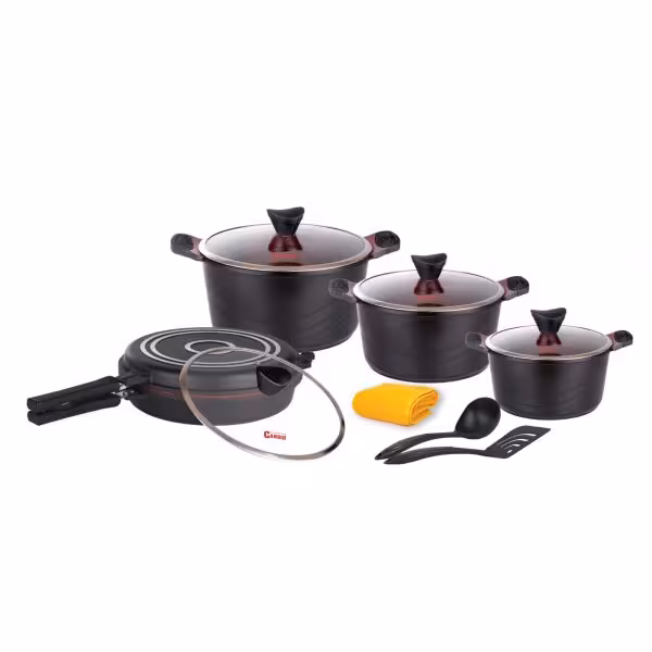 سرویس قابلمه گرانیتی کاندید مدل اوشن (12 پارچه)