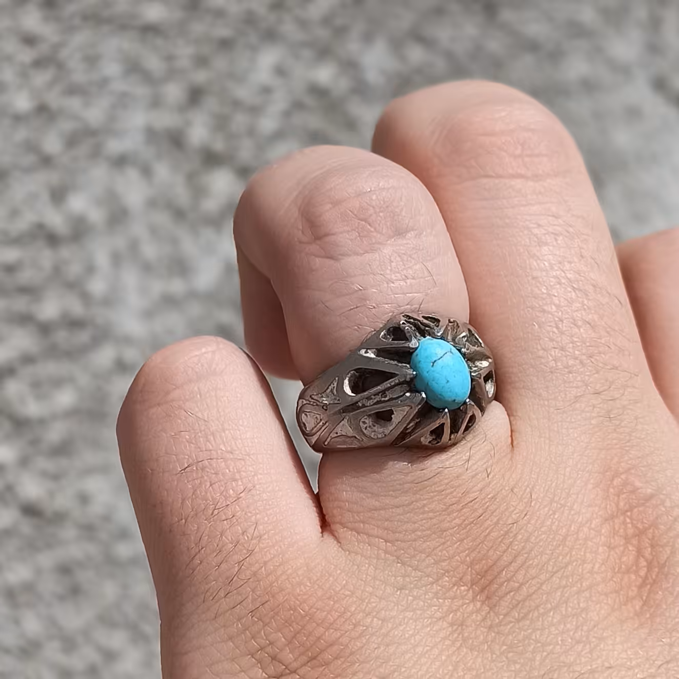 انگشتر فیروزه زیبا ....