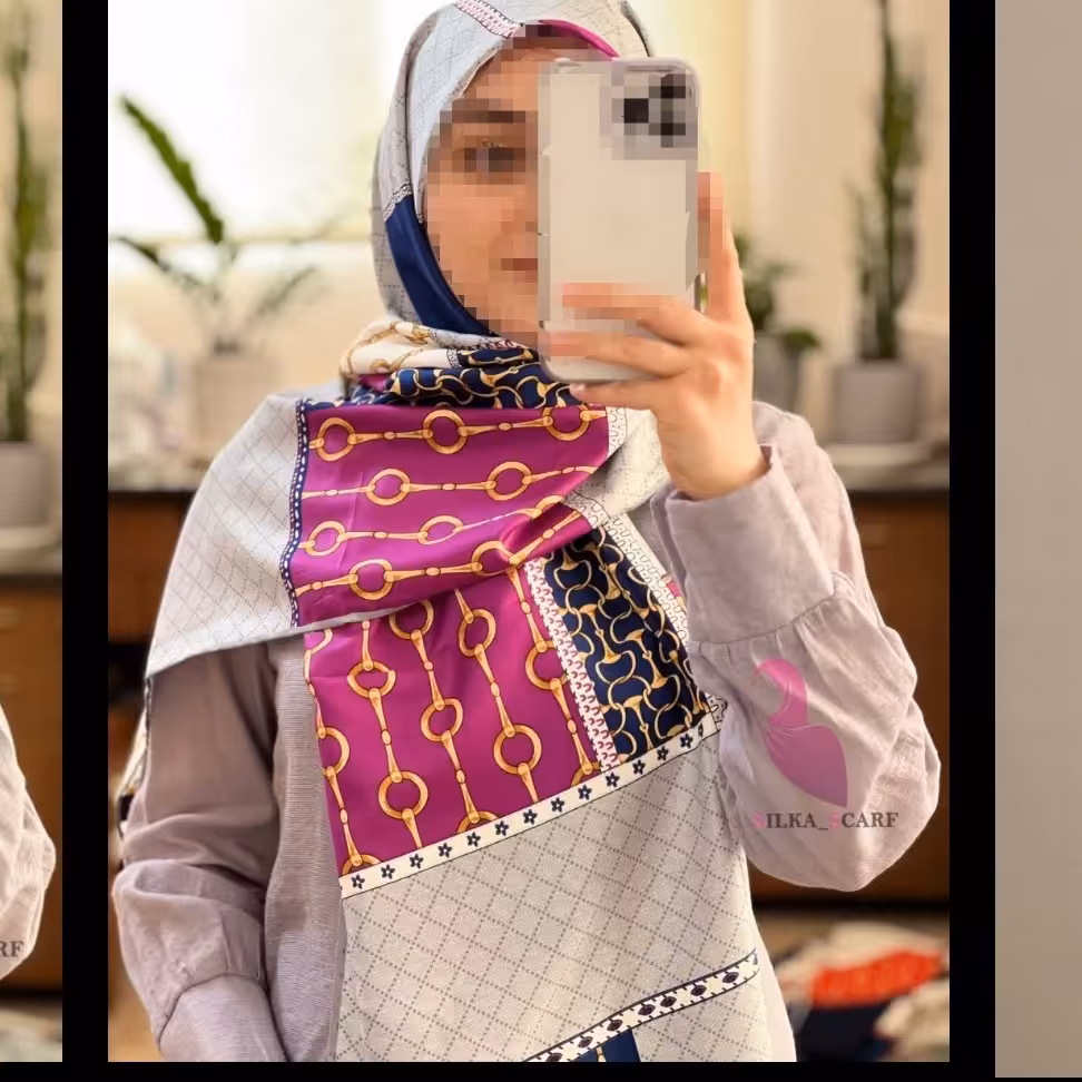 شال ابریشم توییل مجلسی