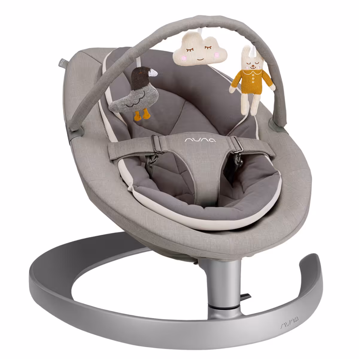 تاب و گهواره برقی نونا مدل لیف گرو کوارتزجدید با اویز عروسکی و قابلیت استفاده 0 تا 60 کیلوگرم      nuna leaf Grow  Toy Bar