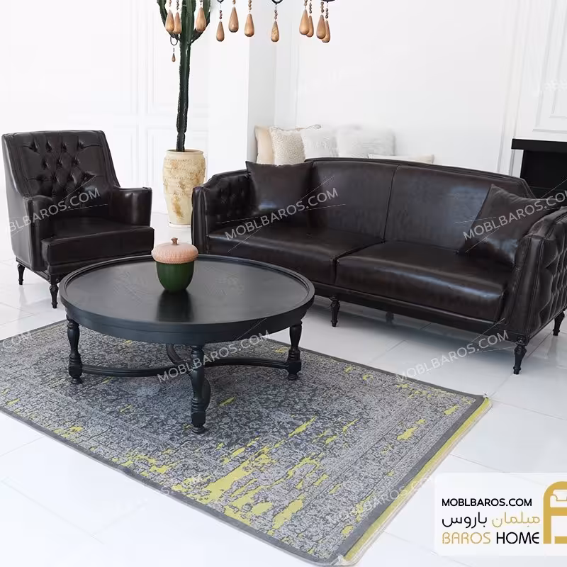 نیم ست مبلمان جدید چرمی کاریزما ( ارسال با باربری پس کرایه )