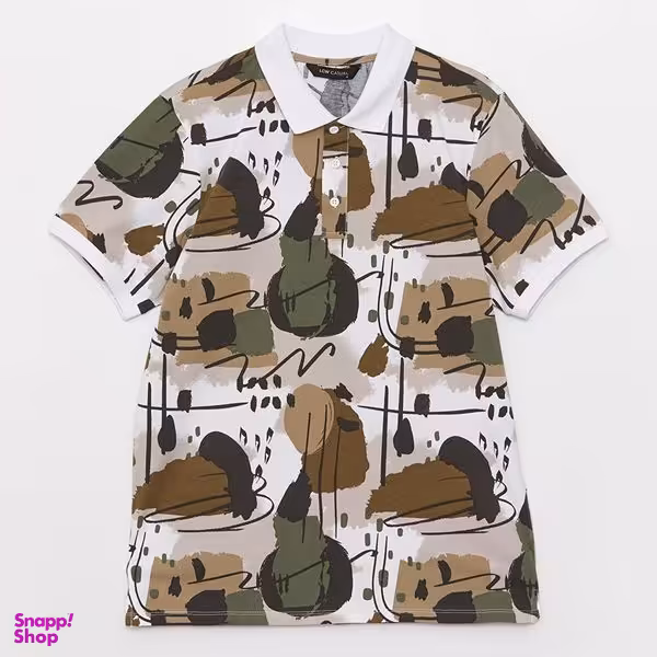 پولوشرت آستین کوتاه مردانه ال سی وایکیکی مدل سوپر کتان بوهمین