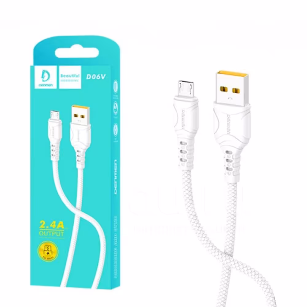 کابل شارژ فست اندروید اورجینال کابل کیفیت عالی مارک Denmen مدل D06v