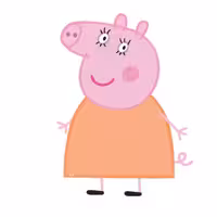 استند رومیزی تولد طرح ماما مدل پپاپیگ کد 01