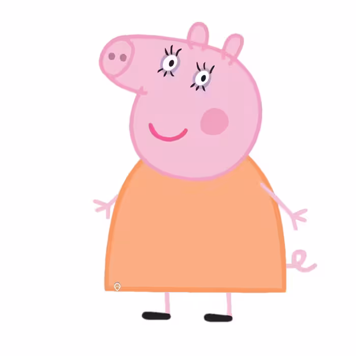 استند رومیزی تولد طرح ماما مدل پپاپیگ کد 01