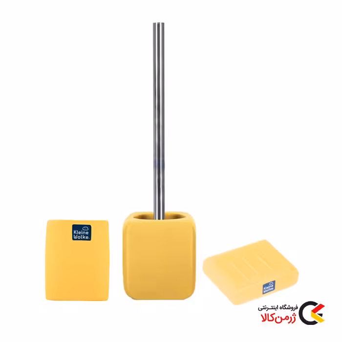 ست سرویس بهداشتی سرامیکی سه تکه طلایی مدل Cubic