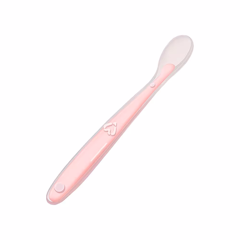 قاشق سیلیکونی بی بی سیل Babisil صورتی