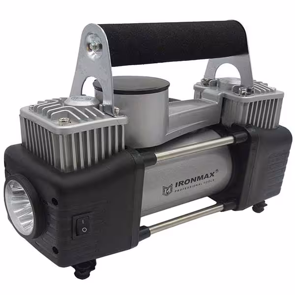 IRONMAX -IM-AC55A / کمپرسور باد فندکی دو سیلندر آیرون مکس