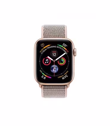 ساعت هوشمند اپل واچ سری 4 مدل Gold Aluminium Case with Pink Sand Sport Loop