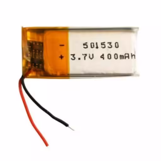 باتری لیتیوم پلیمر مدل501530 ظرفیت400میلی آمپر ساعت