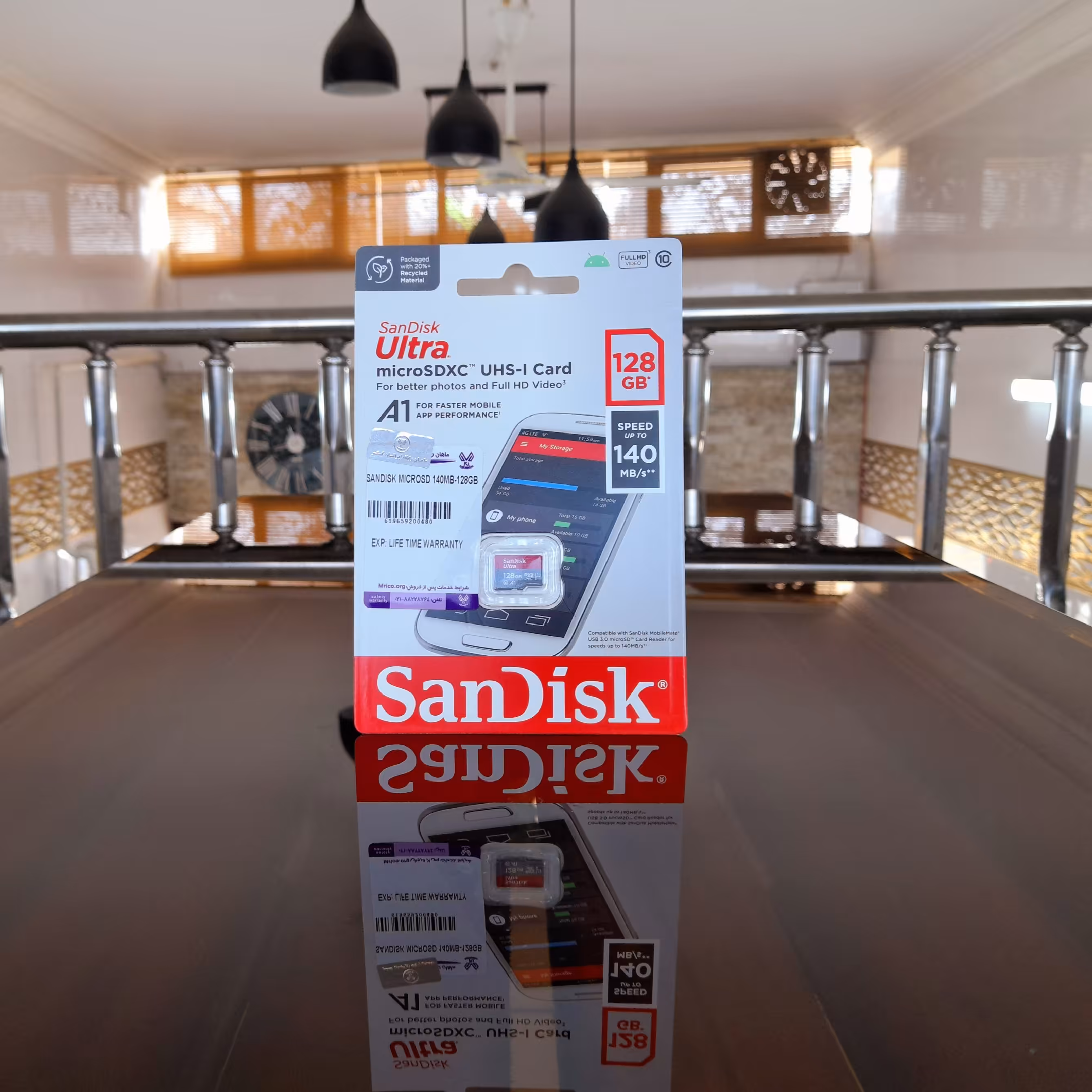 کارت حافظه سن دیسک 128گیگ با گارانتی مادام العمر