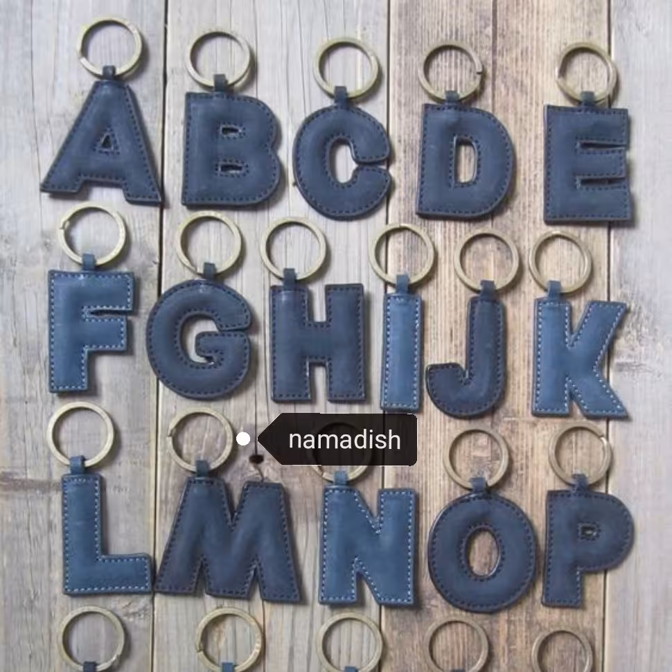 سرکلیدی حروف انگلیسی ،آویز،کیف نمدیش