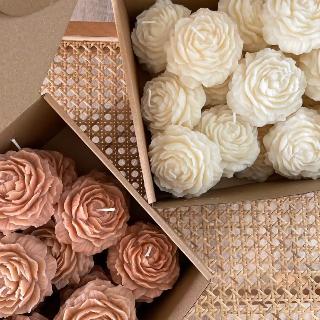 شمع گل جذاب ده عددی