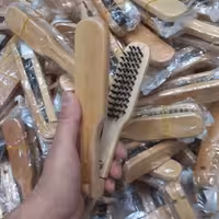 شانه کراتین چوبی