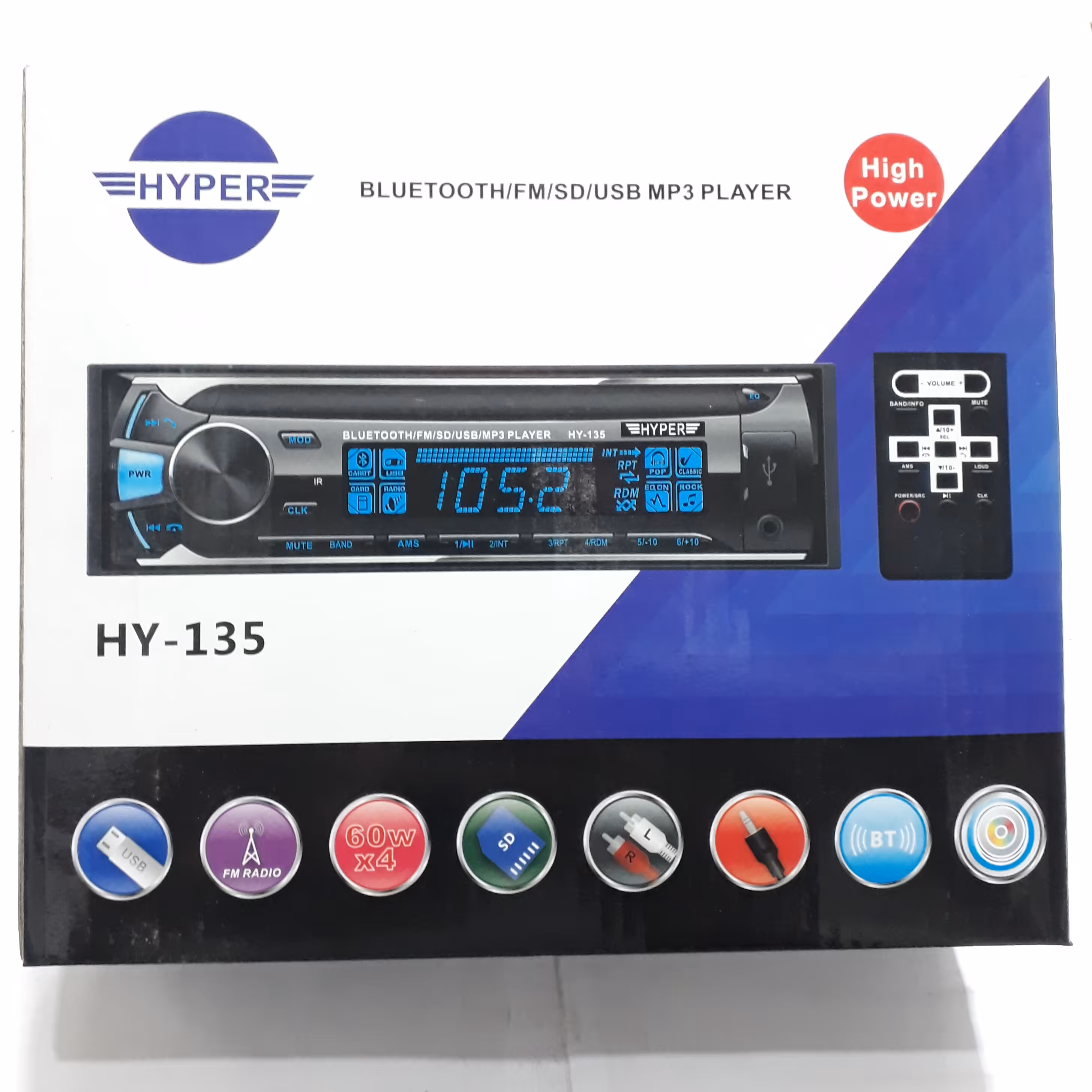 ضبط ماشین پنل جدا بلوتوث دار آی سی بزرگ کنترل پایونیر ی تغییر رنگ 