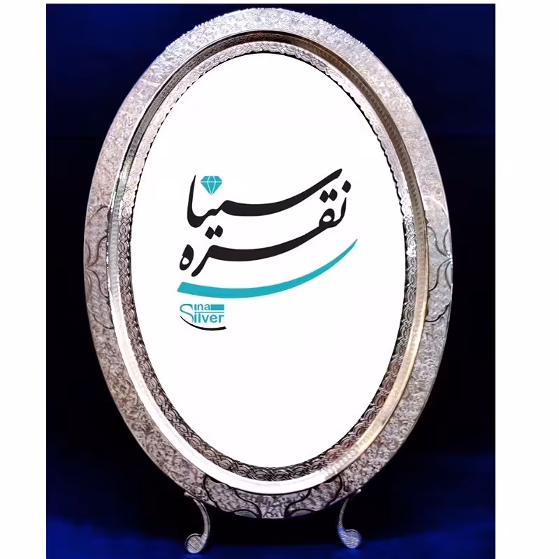  آینه کابینتی مدل بیضی بدون تاج عیار 840 ارتفاع 62سانتی متر عرض 38 سانتی متر