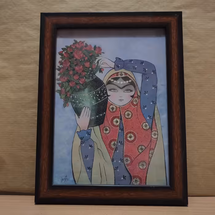 تابلوی خاتون نقاشی