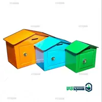 پک 50عددی صندوق صدقات فلزی سایز کوچک رنگی(پس کرایه)