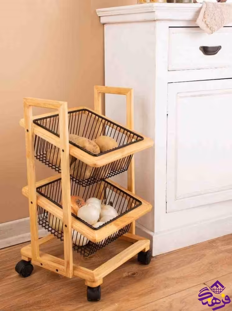 جاپیازی اوانا 2ط چوبی چرخدار